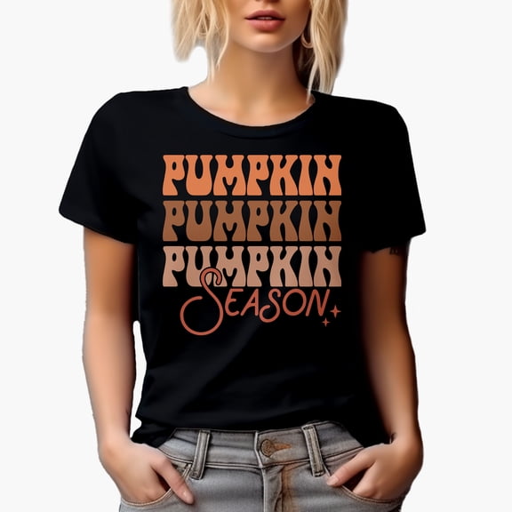 Pumpkin Pumpkin Pumpkin Season, Fall Merch Gift, Black T-Shirt, Small