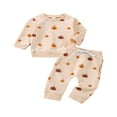 thumbnail image 1 of Baby Halloween Set  Neck Long Sleeve Ghost Pumpkin Pullover Tops Trousers, 1 of 6