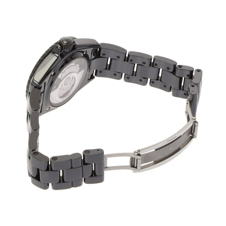 Chanel J12 Chronograph White Ceramic Black Diamond Watch H1664