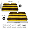 thumbnail image 3 of Daiia Bee Stripe Windshield Sun Shade for Car SUV Truck (Medium ), Car Sun Shade Windshield, Car Shades for Front Windows, Sunshade for Car Windshield, 3 of 7