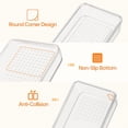 thumbnail image 3 of Better Plastik 8-Piece Clear Drawer Organizer Set - 2 Sizes, Large Trays | Versatile Storage for Bathroom, Kitchen, Bedroom & Office | Durable, Easy-to-Clean Bins for Makeup, Utensils & Supplies C104, 3 of 3