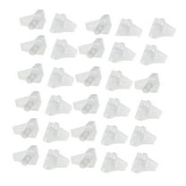 Uxcell 5mm Clear Plastic Shelf Support Pin Peg Studs for Kitchen Furniture Shelves 30Pcs