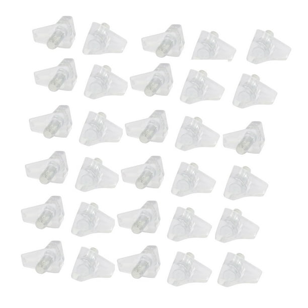 Uxcell 5mm Clear Plastic Shelf Support Pin Peg Studs for Kitchen