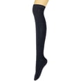 thumbnail image 2 of Wrapables® Women's Cable Knit Knee High Boot Socks, Black, 2 of 3