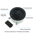 thumbnail image 3 of Silent Sweep Analogue Alarm Clock Battery Powered Desk Bedside Clock, 3 of 10