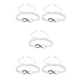 thumbnail image 1 of Guardurnaity tejida Cera Algodón Cuerda Cuerda Pulseras Tejido Trenzado Ajustable Retro Parejas Brazaletes Joyería Regalo Blanco Type2 NO2, 1 of 6