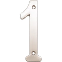 Heavy-Duty House Numbers, #1, 4 Inches, Satin Nickel by Stone Harbor Hardware