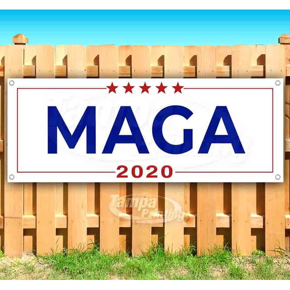 Maga 2020 13 oz Vinyl Banner With Metal Grommets