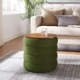 thumbnail image 2 of Ottoman Accent Chair, Green, Velvet, Living Kitchen Cafe Bistro Hospitality Restaurant, Modern Contemporary Boutique HB36660, 2 of 9