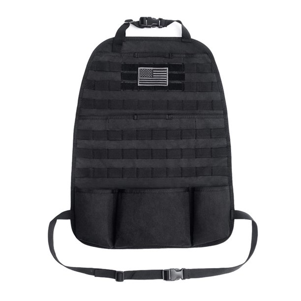 Organizador de asiento trasero de coche Oxford bolsa Molle ligera para asiento de coche para acampada y caminata