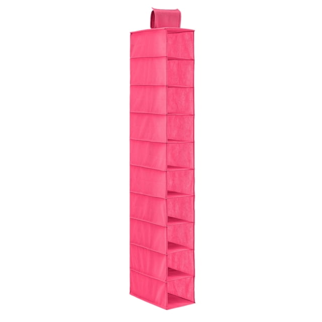 10 Pockets Non-woven Fabric Dust-proof Shoe Clothes Hanging Storage Rack Shelf Door Wardrobe Hanger Organizer 15cm Wide