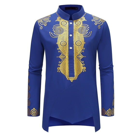Men Summer Tops Mens Abaya Thobe Arabic Longline T Shirts Kaftan Collar Plain Gown Shirts Men's Kaftan Thobe Men Loose Fit Mens Athletic Short Sleeve Pack Long Layering Vest New Day Shirt Blue L