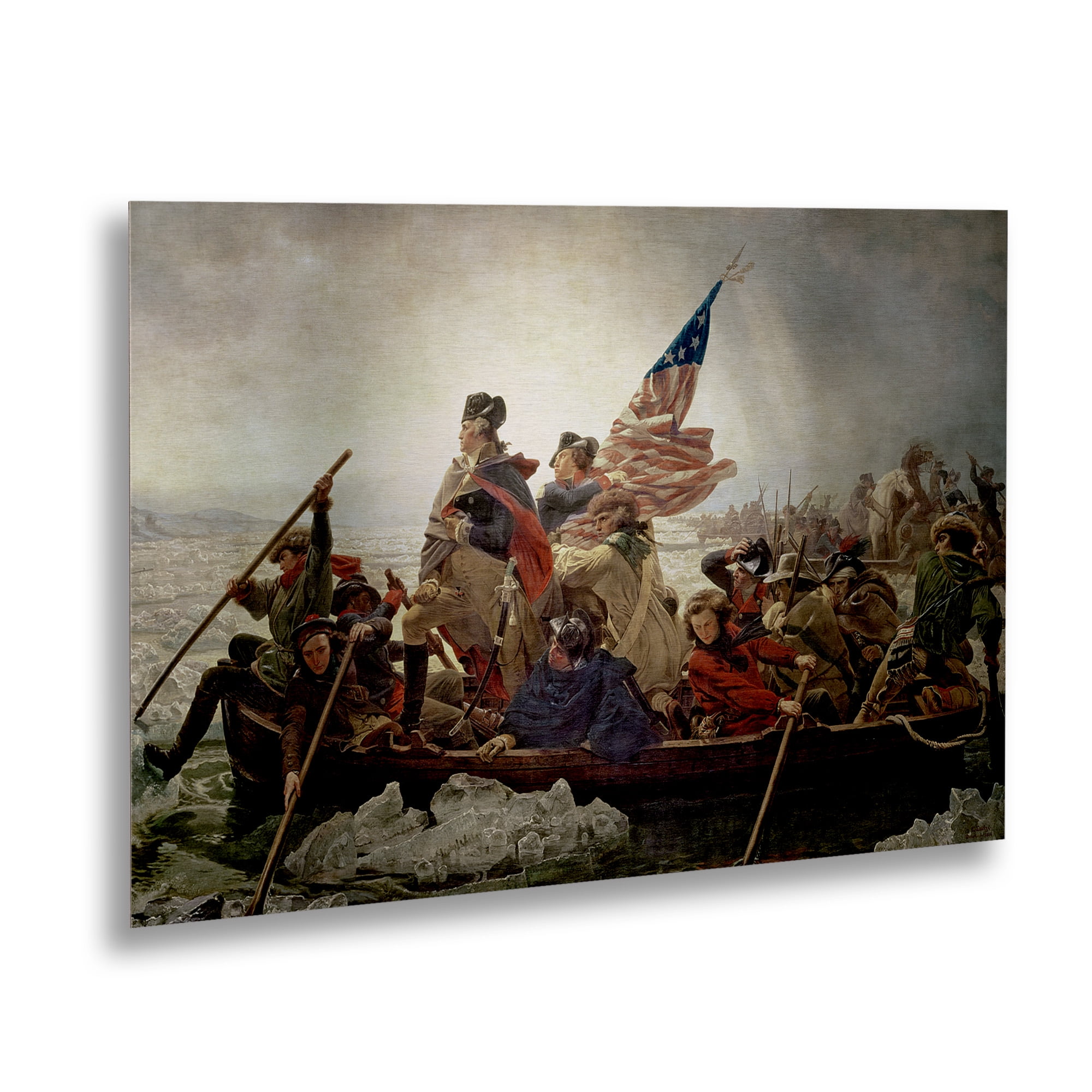 Trademark Fine Art ''Washington Crossing Delaware River in 1776' Canvas Art by Emanuel Leutze