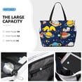 thumbnail image 4 of Rocae Planets and Stars for Large Women's Waterproof Beach Bag Tote with 7 Pockets Pool Bag for Travel Gym Vacation, 4 of 6