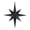 Black, variant on Vickerman 8" Silver Iridescent Glitter Bethlehem Star Christmas Ornament, 4 per Box