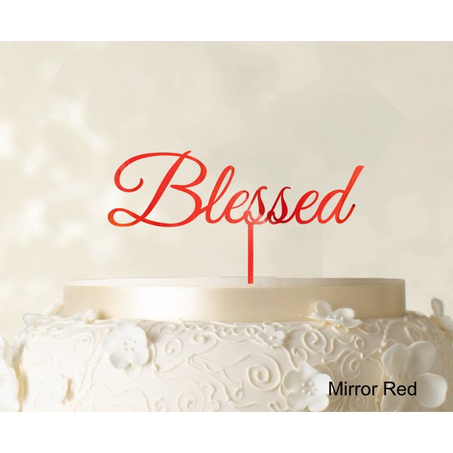 Monogram Cake Topper Personalized Mirror Cake Topper Color Option Available 5-7 Inches Wide