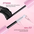 thumbnail image 5 of 2‑Piece Double‑Ended False Eyelash Bond & Seal Set, Quick‑Drying Strong Hold Eyelash Adhesive, Waterproof Smudge‑Proof Lash Sealant for Cluster Lashes, Beginner Friendly, 5 of 8