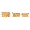 thumbnail image 2 of Household Essentials Rectangular Water Hyacinth Nesting Basket Set with Lid, Natural, Set of 3, 2 of 11