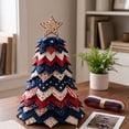 thumbnail image 2 of 2026 New DIY Quilted Christmas Tree Kit, 3D Fabric Patchwork Craft Set for Beginners, Handmade Tabletop Holiday Decor, Ideal for Home Mantel Table Office Display (#G), 2 of 5