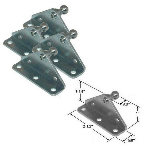 Gordon Glass 10MM Ball Stud Bracket for Gas Prop - 4 Pack