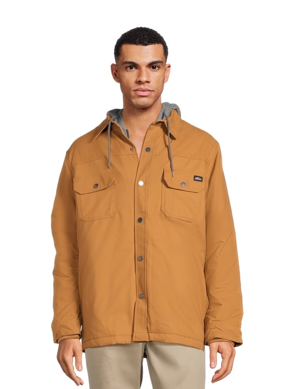 Genuine Dickies Men's Canvas Hooded Shirt Jacket