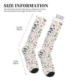 thumbnail image 2 of Lsque Watercolor Floral Pattern Sport Compression Socks for Men & Women 15-20 mmHg Knee High Nurse Pregnant Running Medical and Travel Athletic, 2 of 6