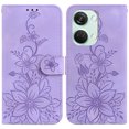 thumbnail image 2 of Compatible with OnePlus Nord 3 Embossed Lily Wallet Case with Card Holder PU Leather Flip Cover, 2 of 5