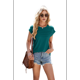 thumbnail image 3 of Top Holgado de Cuello Redondo para Mujer, Verde Oscuro, Talla L, 3 of 10