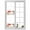 White, variant on Window Privacy Film Mushrooms Stained Glass Window Film Decorative Sun Block Window Cover Spring Floral Farmhouse Botanical Watercolor Window Clings Static Adhesive Sticker for Bathroom 17.7"x39.3"