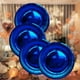 thumbnail image 5 of 10 platos desechables de papel azul y dorado de 7 pulgadas para fiestas, reuniones y decoración, 5 of 5