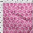 thumbnail image 2 of oneOone Organic Cotton Voile Fabric Floral Block Printed Fabric 1 Yard 42 Inch Wide, 2 of 4