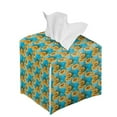 thumbnail image 6 of ZUXONGSY Sunflower Square Tissue Box Covers Modern PU Leather Tissue Box Holder Customized Printed Tissue Cover Easy to Carry Leather Tissue Box Cover for Business Trip, 6 of 7