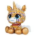 thumbnail image 3 of P.Lushes Designer Fashion Pets Natalie Von Corn Premium Unicorn Stuffed Animal, Gold and Blue, 6”, 3 of 9