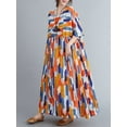 thumbnail image 2 of Femmes Robe en Vrac Vintage Imprimé Floral Poches Demi-Manches Vacances Surdimensionnées Boho Casual Robes, 2 of 9