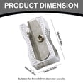 thumbnail image 3 of Meiiso 10-Pack Mini Pocket Aluminum Alloy Pencil Sharpener, Rectangular, Metal 1 Hole Rectangular Small Sharpeners, 3 of 9