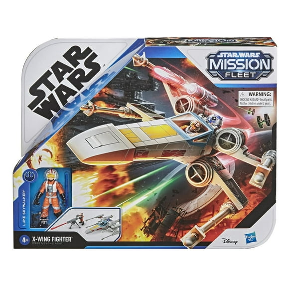 Star Wars Mission Fleet, Luke Skywalker et chasseur X-wing, classe stellaire, figurine de 6 cm avec véhicule, jouet pour enfants, dès 4 ans