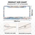 thumbnail image 7 of Aluminum License Plate Frame 2 Pack Car Exterior Accessory Car Tag Holder for Front Rear Plates Cars Decor Peach and Blue Rhombus, 7 of 7