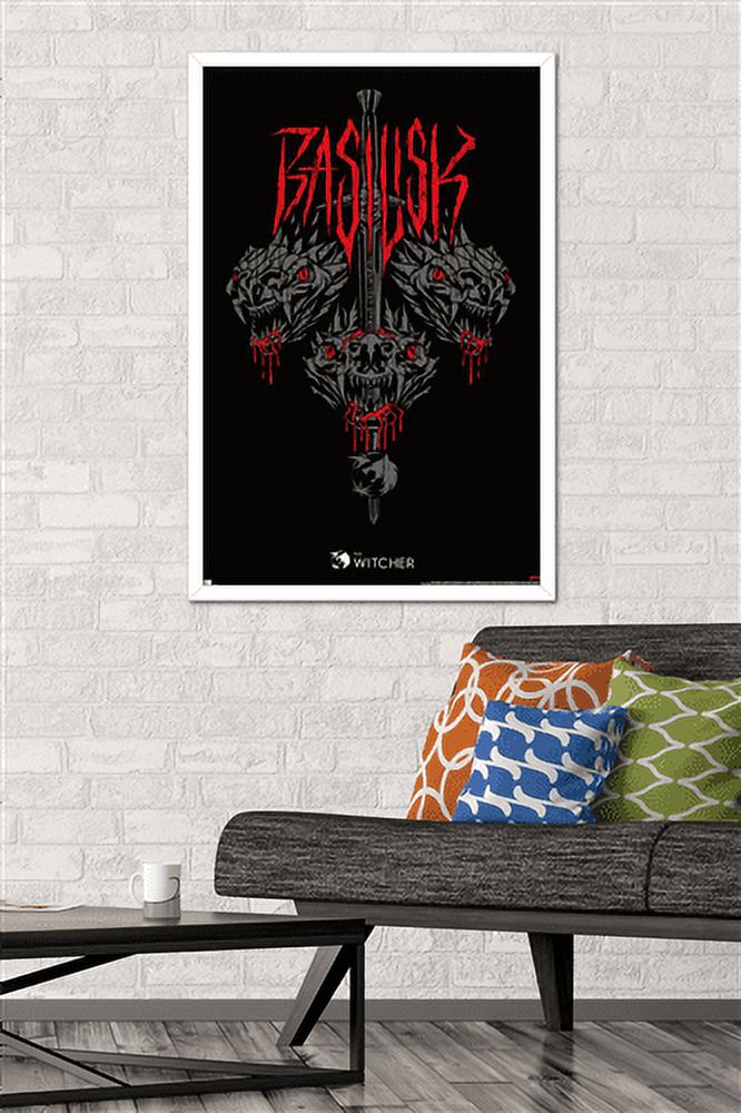 Netflix The Witcher Season 2 - Basilisk Wall Poster, 22.375" x 34", Framed
