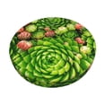 thumbnail image 3 of Picia Cactus And Succulents pattern Round Stool Covers Comfy Seat Covers Stretch Removable WashableChair Slipcover Round Bar Chair Cushion Cover-13 inch, 3 of 7