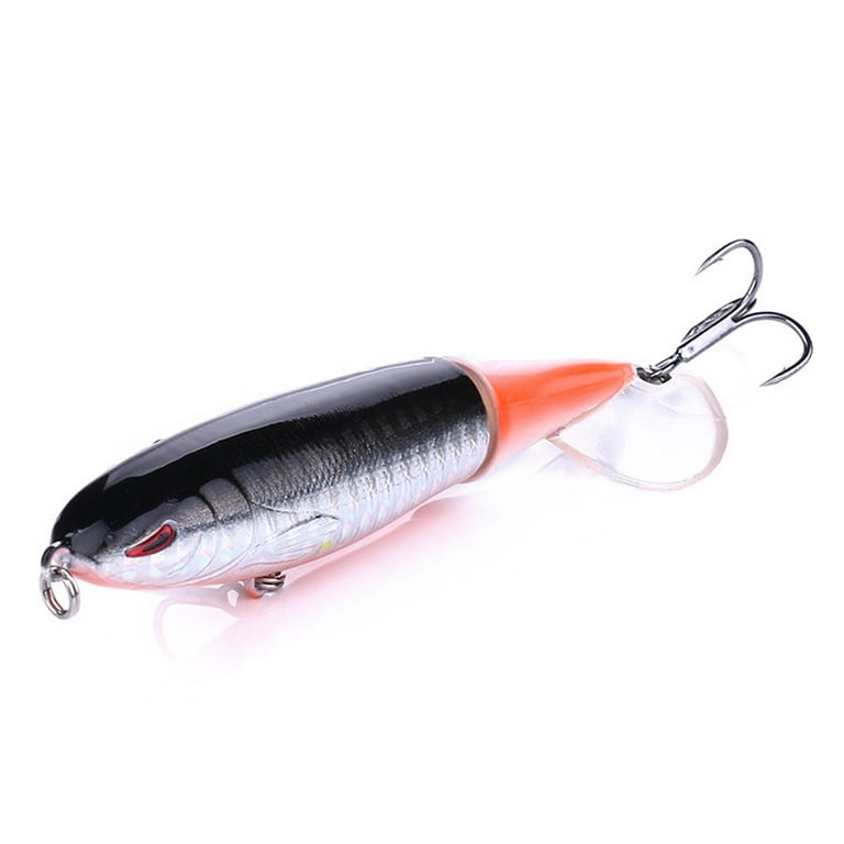 Cheers US 5Pcs/Set Lures Fishing Lures for Bass Topwater Lure with Floating  Rotating Tail Bait Bass Fishing with Barb Treble Hooks Simulation Fish Fishing  Lure with Hook 