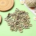 thumbnail image 3 of 100 Pcs Natural Timber Numbers for Craft Use Light Brown DIY Decorative Wood Slices 1.5 Inches, 3 of 8