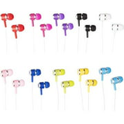 JustJamz Marbles colorful In-Ear Earbud Headphones 50 pack