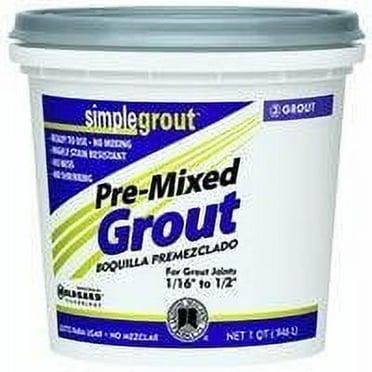 Simple Grout PMG381QT 1 Quart Bright White Pre-Mixed Grout