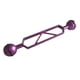 thumbnail image 2 of Accesorios para sistema de soporte de extensión de luz estroboscópica con brazo de bola doble estable Púrpura, 2 of 6