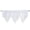 White, variant on Anckoeil 3 Piece 1.97'×4.27' Pure Color Nordic Concise Modern Geometric Triangular Screen Curtain Rod-Through Triangle Drapery Curtains