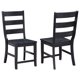 thumbnail image 1 of Newport escalera espalda madera comedor silla silla negro( set de 2), 1 of 7