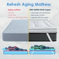 Queen Rose Mattress Topper Queen Cooling Plush Pillow Top Mattress Pad