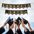 thumbnail image 6 of Grad Gifts! Boovnll Graduation Banner, Gold Glitter Graduation Party Banner DIY Congrats Grad Banner for Home, School, Congratulation Graduations Party Supplies, Graduation Decorations 2025, 6 of 8