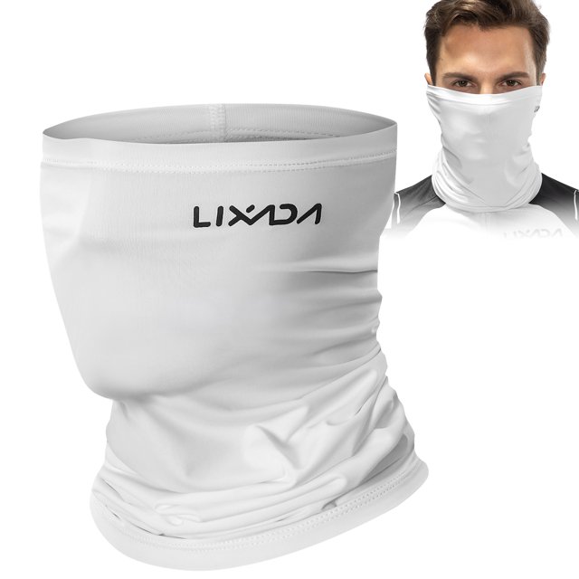 Lixada Demi-Couverture de Vélo Chauffe-Nuque de Moto Refroidissement Escalade Course Randonnée Enveloppe de Cou Soie Glacée Protection contre la Poussière et le Soleil Casque de Cyclisme