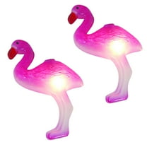 Brite Star Tropical Pink Flamingo Christmas Lights -  11ft White Wire - 10ct